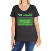 delorean trail Ladies Curvy T-Shirt