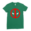 deadpool logo avengers marvel comics gift Ladies Fitted T-Shirt