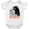This Girl Loves Rottweiler Baby Onesie