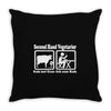 second hand vegetarier Throw Pillow