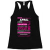 quens are born in april Racerback Tank