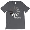 buffering  funny retro loading computer console fashion party T-Shirt
