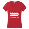 bottles 1965   mens funny Women's V-Neck T-Shirt