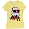 hipster trooper Ladies Fitted T-Shirt
