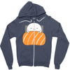 sleepy sushi Zipper Hoodie