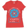 aperture science volunteer Ladies Fitted T-Shirt