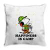 Happiness is Camp Throw Pillow