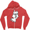 dog or fox Zipper Hoodie