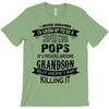 Super Cool Pops Of A Freaking Awesome Grandson T-Shirt
