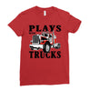 plays with trucks family matching Ladies Fitted T-Shirt