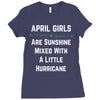 April Girls Ladies Fitted T-Shirt