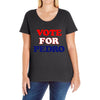 Vote For Pedro Ladies Curvy T-Shirt