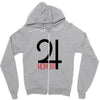 moment red Zipper Hoodie
