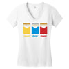 red shirt Women's V-Neck T-Shirt