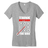 Think Outside The Box Women's V-Neck T-Shirt