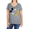 Creating a Little Disney Magic Character Ladies Curvy T-Shirt