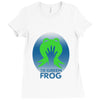 the green frog Ladies Fitted T-Shirt