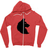 THE KING WOLF Zipper Hoodie