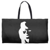 sax player lady face optical illusion Weekender Totes