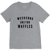 Weekends Are For Waffles V-Neck Tee