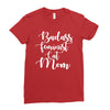 badass feminist cat mom Ladies Fitted T-Shirt