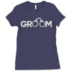 groom handcuffs Ladies Fitted T-Shirt