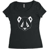 Geometric Panda Women's Triblend Scoop T-shirt