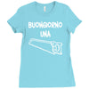 buongiorno una sega Ladies Fitted T-Shirt