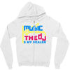 music is my drug Zipper Hoodie