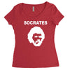 socrates brazil 70s football world cup legend retro Women's Triblend Scoop T-shirt