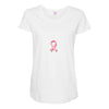 breast cancer ribbon survivor pocket Maternity Scoop Neck T-shirt