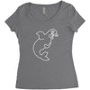 dolpin Women's Triblend Scoop T-shirt