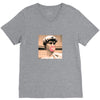 Michelangelo David Bubble Gum V-Neck Tee