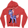 yorkie palette custom Zipper Hoodie