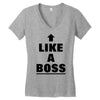 like a boss Women's V-Neck T-Shirt