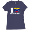 I love Venezuela Ladies Fitted T-Shirt