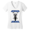 funny , fourtwo wheels, ideal gift, birthday present Women's V-Neck T-Shirt