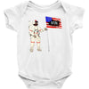 Astronaut Celebrating Independence  Day at 1776 Baby Bodysuit