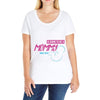 [moms name] is going to be a mommy 2018 Ladies Curvy T-Shirt