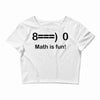 math is fun Crop Top