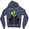 I Am Bee Actually In A Very Commited Relationship Zipper Hoodie
