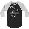 she wants the d black 3/4 Sleeve Shirt