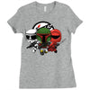 power minions vectorized Ladies Fitted T-Shirt