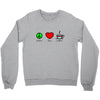 peace love coffee (2) Crewneck Sweatshirt