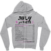 July Girl Facts Leo Zipper Hoodie