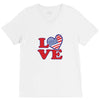 star spangled hammered V-Neck Tee