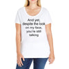 still talking light Ladies Curvy T-Shirt