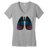 Lungs Women's V-Neck T-Shirt