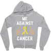 Me Against Cancer Zipper Hoodie