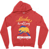 alaska is calling and i must go Zipper Hoodie